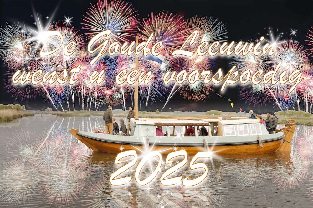 De goude leeuwin wenst u een gelukkig 2025